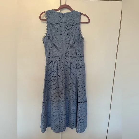 RSP $225 Tahari ASL Sabina Dress size 8 light blue - Picture 3 of 5